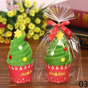 イベント・クリスマスグッズ｜可愛い！クリスマスラッピング ハンドタオルセット(30×30cm)
