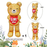 60インチ ラブテディベア型バルーン