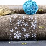 イベント・クリスマス装飾｜雪の結晶柄ギフトバッグ(50個入)