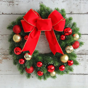 イベント・クリスマス装飾｜リボンデコレーションリース