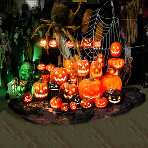 イベント・ハロウィングッズ｜LEDスクリームパンプキン装飾ライト