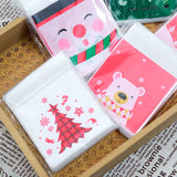 イベント・クリスマス装飾｜クリスマス柄ギフトバッグセット(100個入)