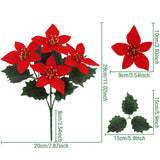 【クリスマス用装飾】ポインセチア造花