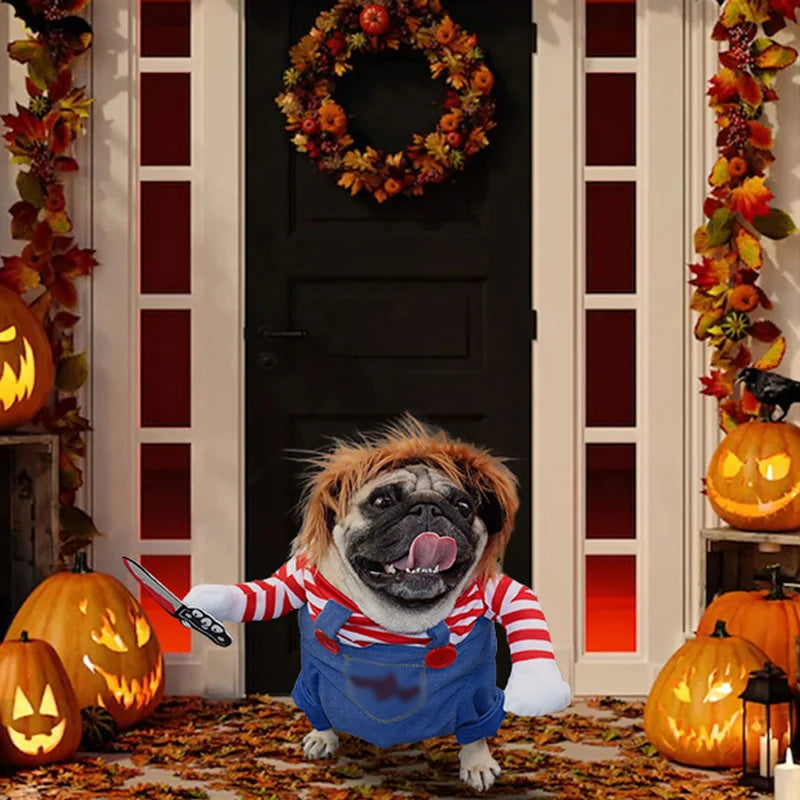 イベント・ハロウィングッズ｜犬用ホラー映画コスチュームセット