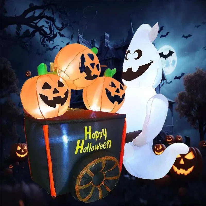 イベント・ハロウィン装飾｜LEDゴースト＆カボチャデコレーション