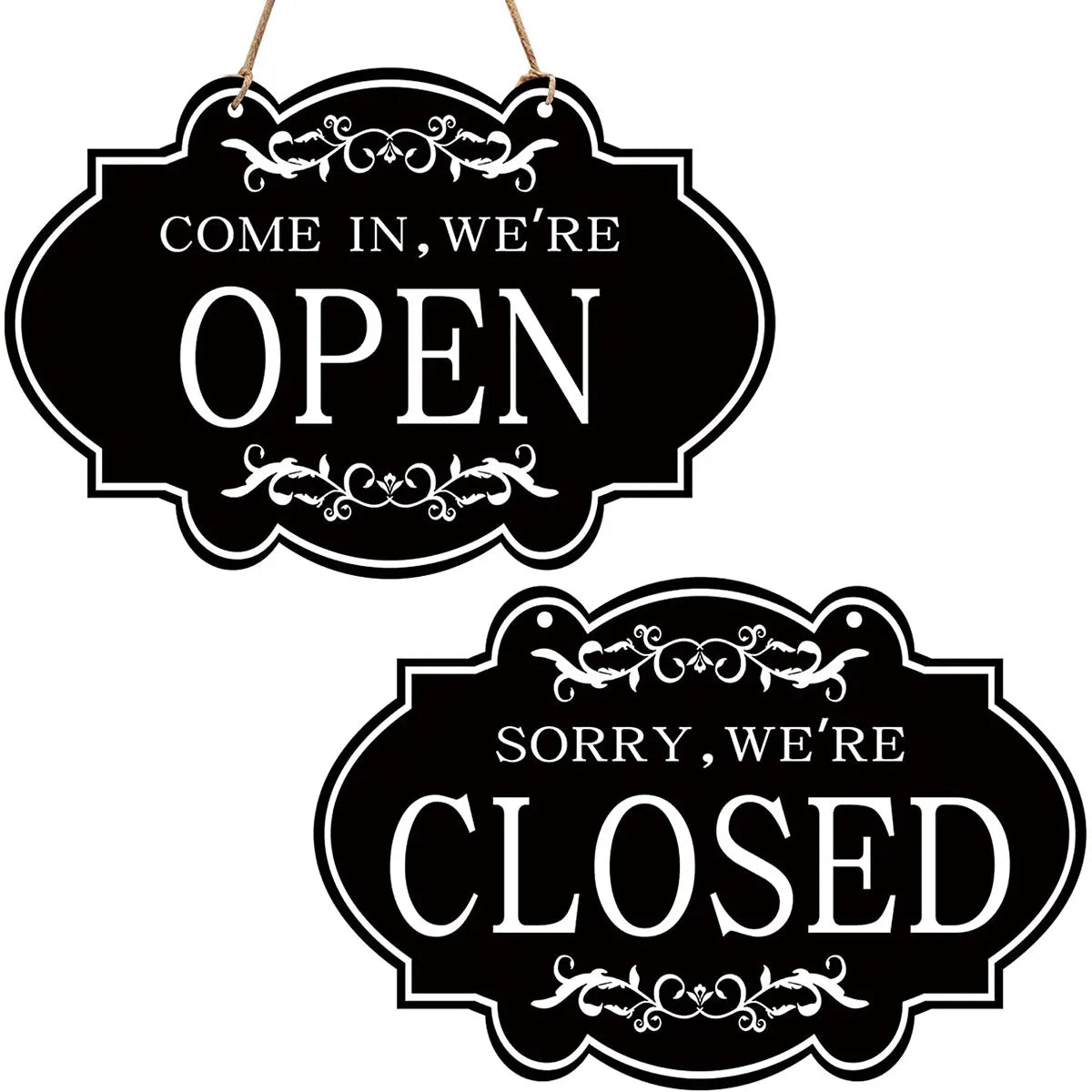 【防水・耐久】木製リバーシブル看板（OPEN/CLOSED）