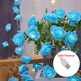 RGBローズフラワーLEDライト 1.5m〜10m