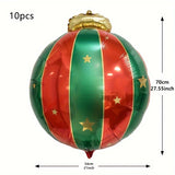 イベント・クリスマス装飾｜吊り下げバルーン70cm 10個セット