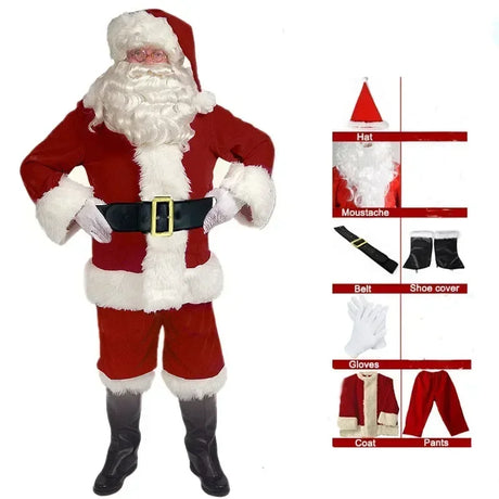 イベント・クリスマスグッズ｜サンタクロースコスチューム (S～XXXL)