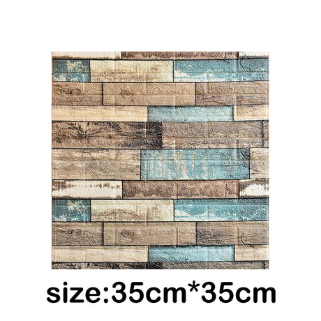 【DIY用】レンガ風ステッカー 35x35cm/ 70cmx15cm(12pcs）