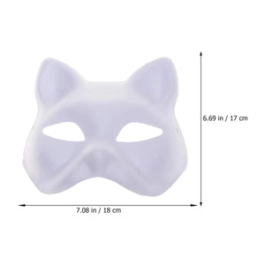 イベント装飾・ハロウィングッズ｜ペイントにぴったり！猫型お面(5-50pcs)
