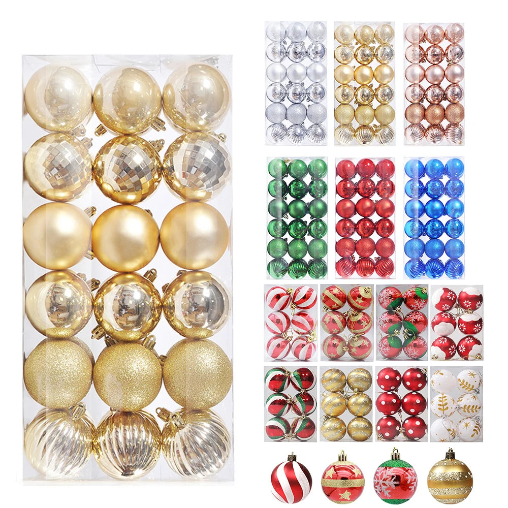 イベント・クリスマス装飾｜ボールオーナメント ゴールドレッド