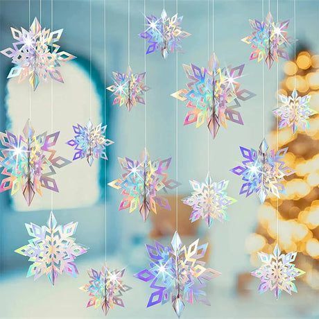 イベント・クリスマス装飾｜スノーフレーク オーナメントセット