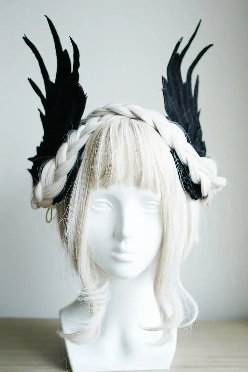 イベント・ハロウィングッズ｜エンジェル風ヘアクリップ