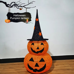 イベント・ハロウィングッズ｜LEDライト付きスタンドパンプキンランタン