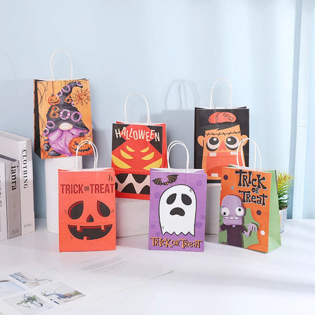イベント・ハロウィングッズ｜再利用可能ギフトバッグ6個セット