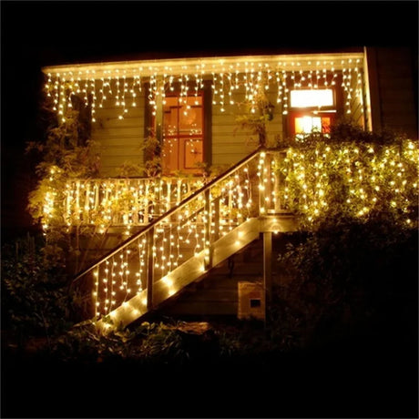 【イベント・クリスマス装飾】屋外用LEDストリングライト(幅4m)