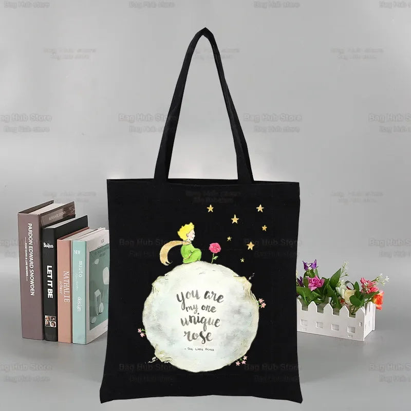 |ノベルティ用品 |星の王子さま キャンバストートバッグ |34x40c