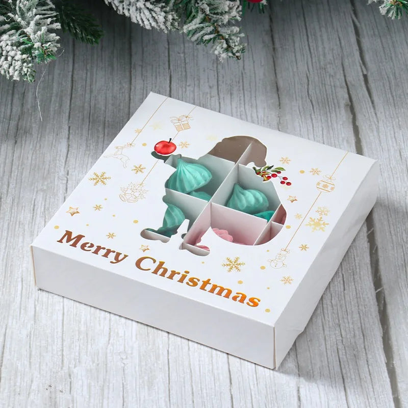 イベント・クリスマス装飾｜紙製クリスマス柄ギフトボックス