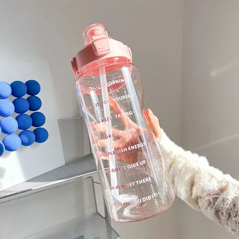 |イベント・ノベルティ用品 | 大容量2Lウォーターボトル ストロー付き| 2000ml