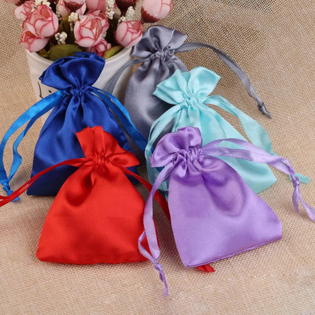 |イベント・ノベルティ用品 | 高級サテン巾着バッグセット | 小サイズ/中サイズ