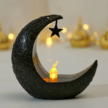 【パーティー装飾用品】星と月のLEDキャンドルホルダー