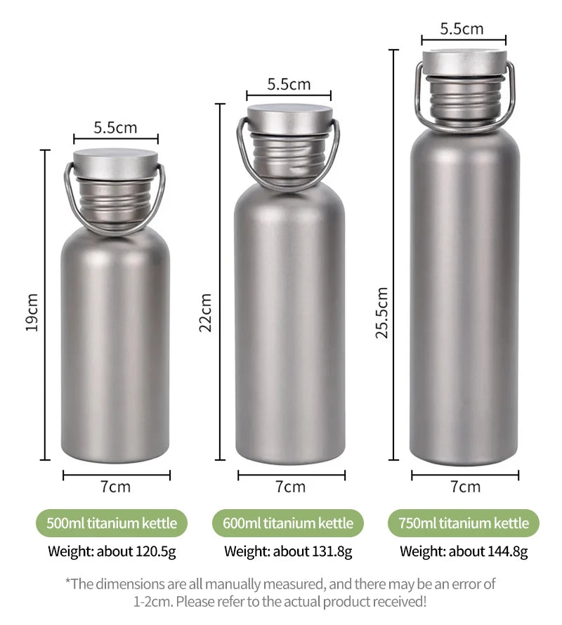 |イベント・ノベルティ用品 | チタンウォーターボトル | 500ml/600ml/750ml