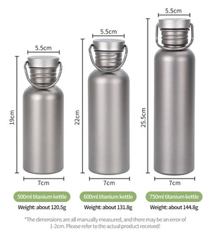 |イベント・ノベルティ用品 | チタンウォーターボトル | 500ml/600ml/750ml
