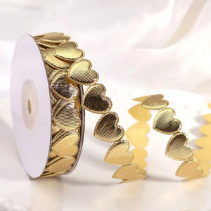 バレンタインハートサテンリボン 10ヤード