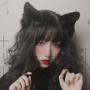 イベント・ハロウィングッズ｜猫耳ロリータ ヘアアクセサリー