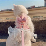 イベント・パーティーグッズ｜蝶結びデザインの猫用ハーネスリーシュ