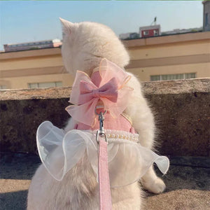 イベント・パーティーグッズ｜蝶結びデザインの猫用ハーネスリーシュ