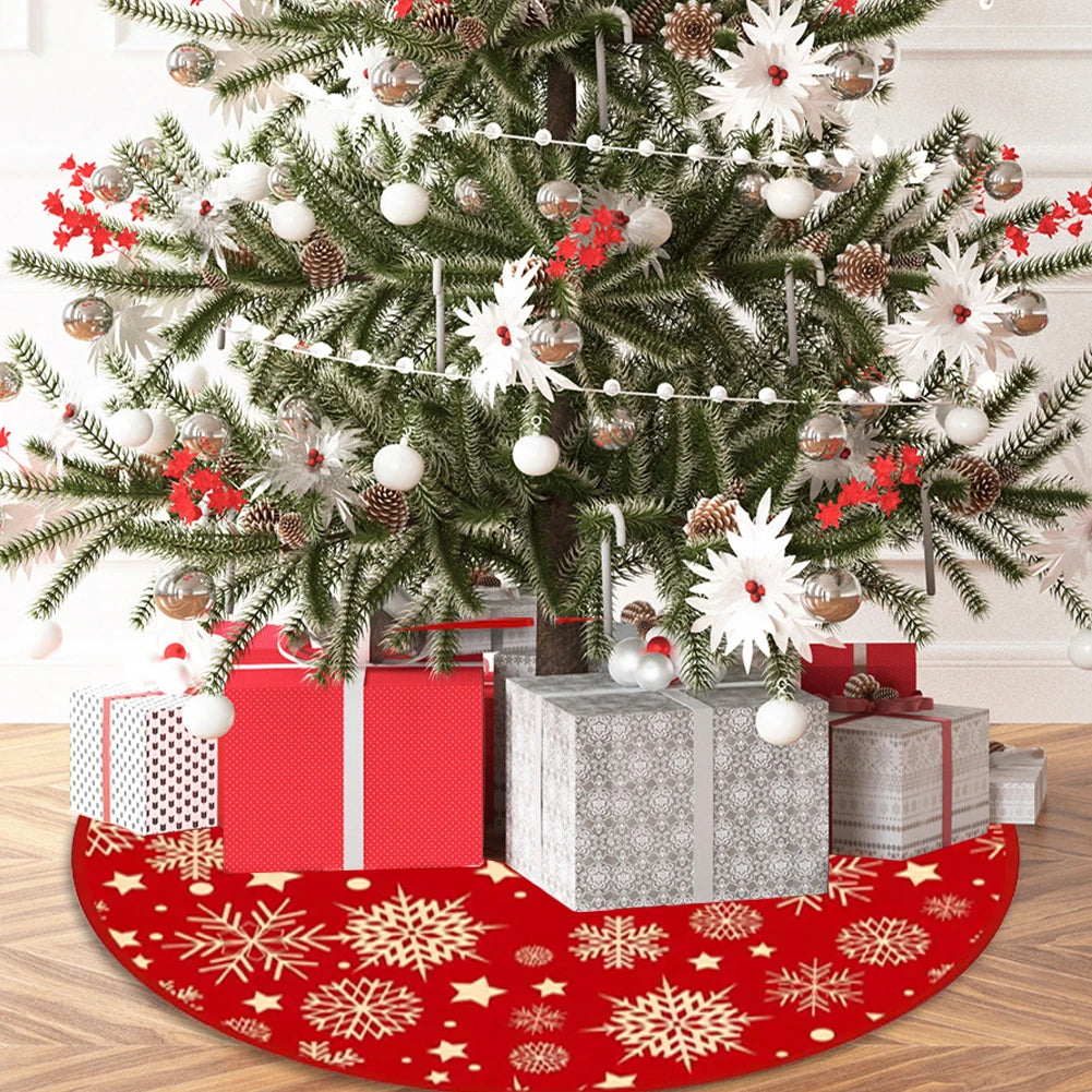 イベント・クリスマス装飾｜スノーフレーク柄 クリスマスツリースカート 90cm