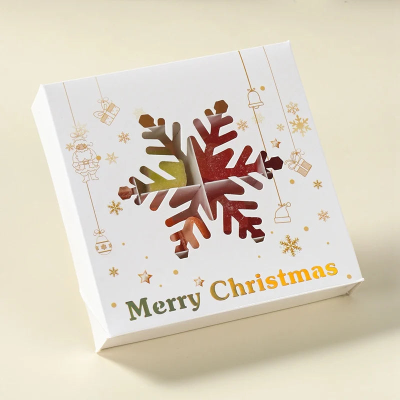 イベント・クリスマス装飾｜紙製クリスマス柄ギフトボックス