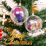 イベント・クリスマス装飾｜透明プラスチックボールオーナメントセット
