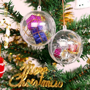 イベント・クリスマス装飾｜透明プラスチックボールオーナメントセット