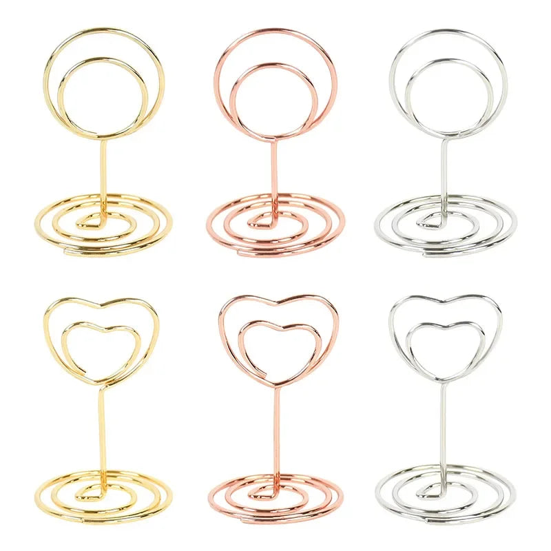 イベント・結婚式装飾｜テーブルナンバーホルダー 20個セット ゴールド