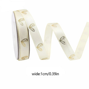 バレンタインデー用ハート柄片面プリントリボン