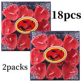 ハート型香り付きティーキャンドル 9個セット