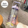 |イベント・ノベルティ用品 | 大容量2Lウォーターボトル ストロー付き| 2000ml