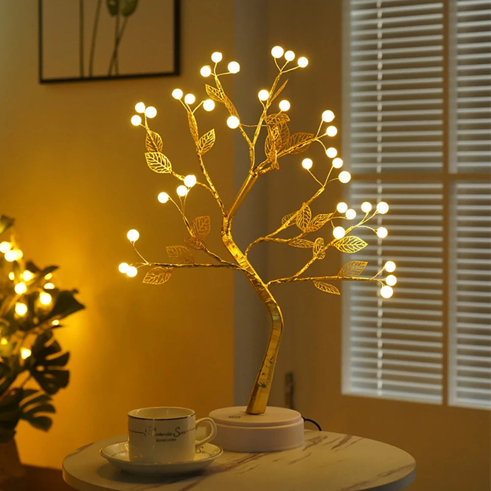 イベント・クリスマス装飾｜USB/電池対応LED卓上ツリーランプ