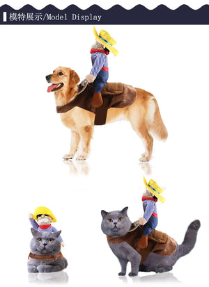 イベント・ハロウィングッズ｜カウボーイ犬用コスチューム