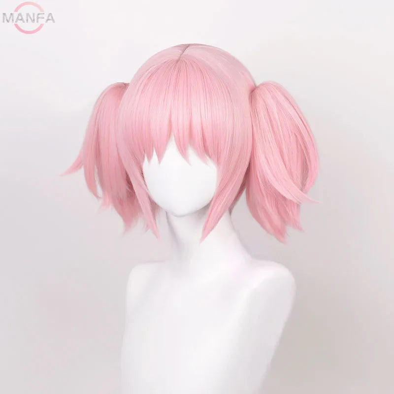 イベント・ハロウィングッズ｜鹿目まどか風コスプレ用 耐熱性ウィッグ ピンク(30cm)