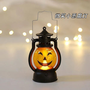 イベント・ハロウィングッズ｜レトロLEDライト ポータブルキャンドルランタン型(12.6c)
