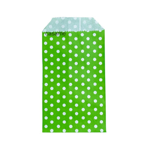 |ノベルティ用品 | ドット柄クラフトミニ紙袋 50枚入り | 8×15c