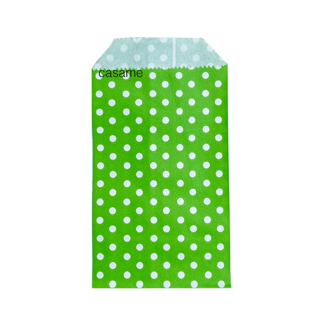 |ノベルティ用品 | ドット柄クラフトミニ紙袋 50枚入り | 8×15c