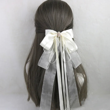 イベント・ハロウィングッズ｜メイド風 特大リボンヘアアクセサリー