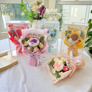 手作りかぎ針編みの花束 母の日ギフト