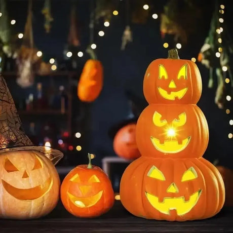 【イベント・ハロウィングッズ】LEDジャックオーランタンライト