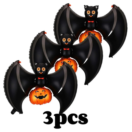 イベント・ハロウィン装飾｜こうもり＆クモ型バルーンセット(1～20個)